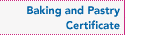Baking / Pasty Certificate